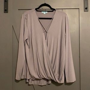 Gray “She + Sky” top. Never worn, tags attached
